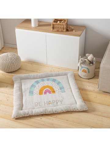 howa Baby Krabbeldecke Spieldecke "be happy",Baumwolle,Strick,100x100x7cm ab 0 Jahren