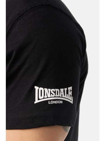 Lonsdale T-Shirt "Against Racism" in Schwarz