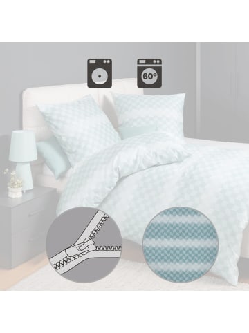 Janine Mako-Satin Bettwäsche in salbei