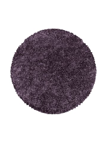KADIMA DESIGN Teppich Hochflor Shaggy Waschbar Einfarbig SPREE Strapazierfähig in VIOLETT