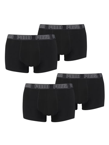 Puma Boxershorts PUMA BASIC TRUNK 4P in 001 - Black