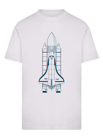 F4NT4STIC T-Shirt NASA Space Shuttle Enterprise Two Tone in weiß