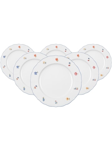 Seltmann Weiden 6er Set Speiseteller Sonate Nostalgie ø 26,2 cm in weiß