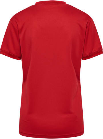 Hummel Hummel T-Shirt Hmlq4 Multisport Damen Atmungsaktiv Schnelltrocknend in POMPEIAN RED