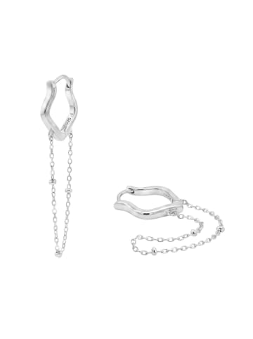 Noelani Creolen Silber 925, rhodiniert in Silber