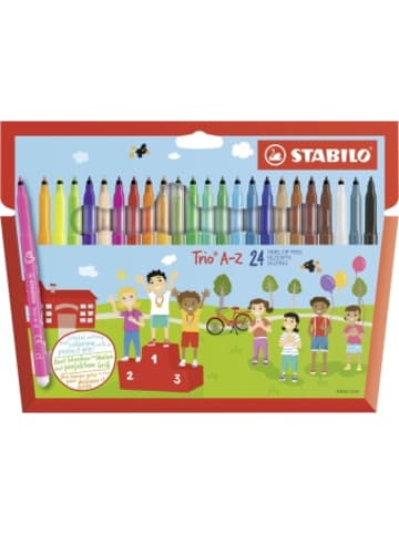 STABILO Papeterie/PBS - Filzstift - STABILO Trio A-Z - 24er Pack - mit 24 verschiedenen