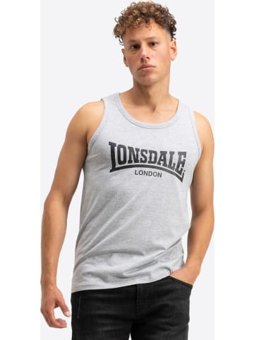 Lonsdale T-Shirt "Averham Singlet Normale Passform Doppelpack" in Schwarz