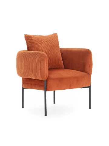 CALICOSY Sessel ARUNI in Orange - (W)73 x (H)75 x (L)78 cm