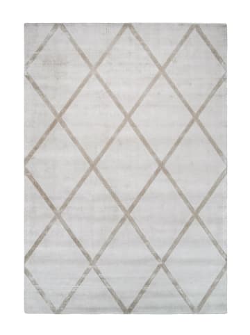Kayoom Wohnzimmer Teppich – Kurzflorteppich Luxury 210 in creme - taupe - rechteckig