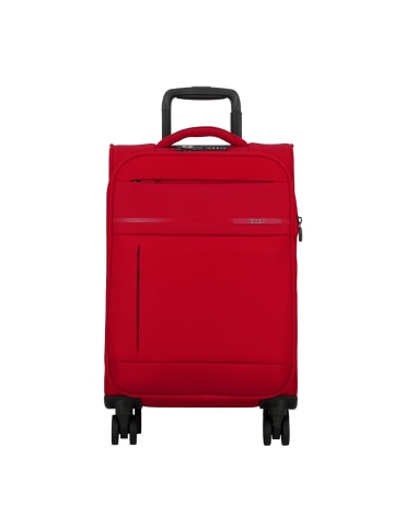 Jump Monthélys 4 Rollen Kabinentrolley 55 cm mit Dehnfalte in red