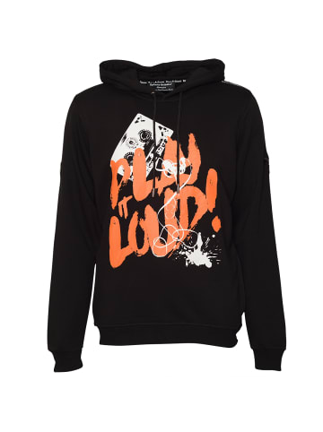 Roberto Geissini Play It Loud Hoodie Schwarz Orange
