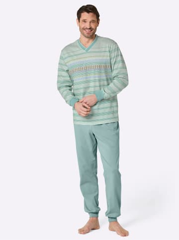 WITT WEIDEN Schlafanzug in salbei-zartmint-bedruckt
