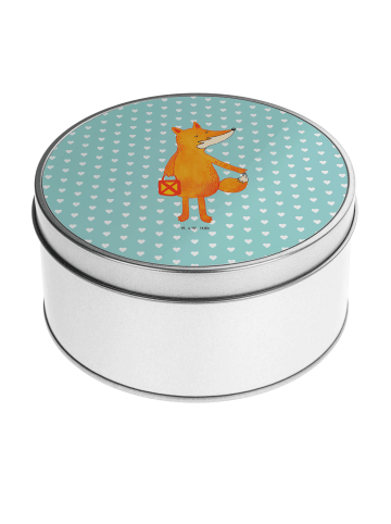 Mr. & Mrs. Panda Aufbewahrungsbox Fuchs Laterne ohne Spruch in Türkis Pastell
