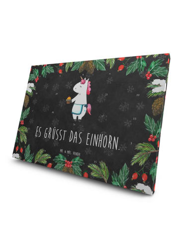Mr. & Mrs. Panda Tee Adventskalender Einhorn Muffin mit Spruch in Kreidetafel