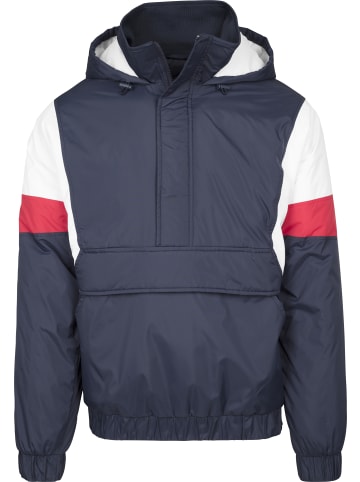 Urban Classics Winterjacken in navy/white/fire red