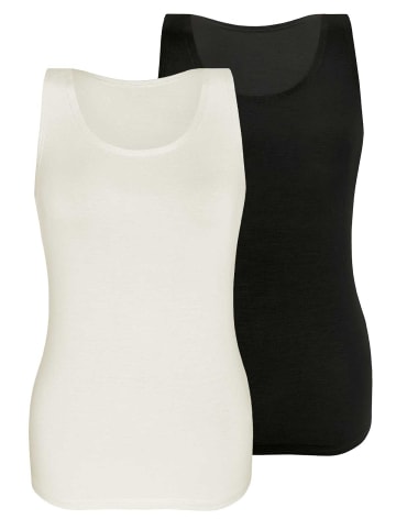 Sassa 2er Sparpack Top in black ivory