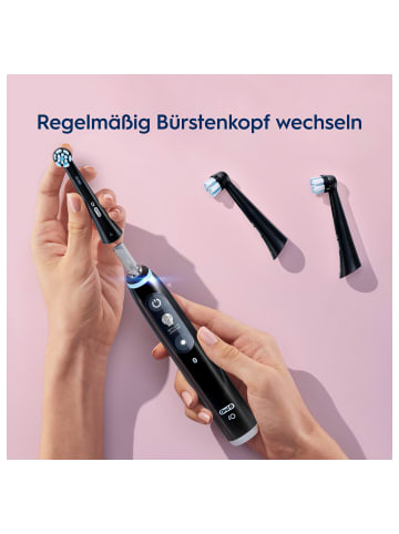 Oral-B Aufsteckbürsten "Sanfte Reinigung" in Schwarz (2er-Pack)