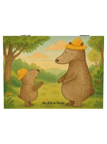 Mr. & Mrs. Panda Geschenkbox Bären mit Hut Design ohne Spruch in Weiß
