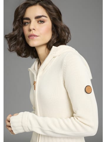 Kangaroos Kapuzenstrickjacke in natur