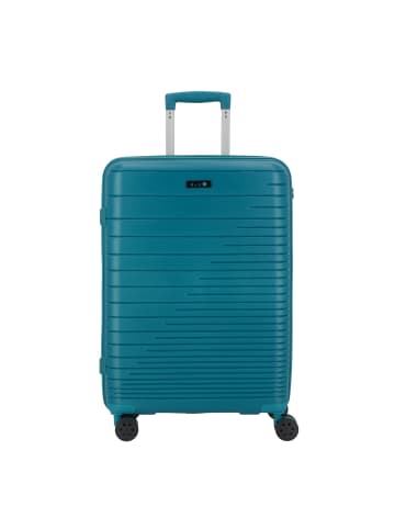 D&N Travel Line 4600 4 Rollen Trolley M 65 cm in petrol