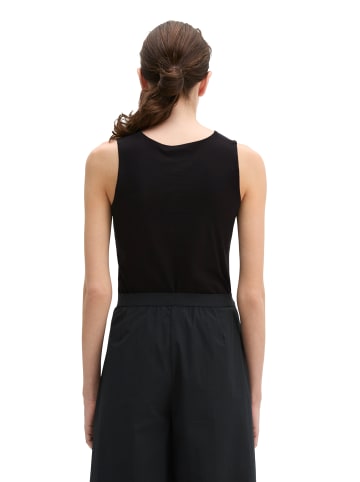 Marc O'Polo DfC V-Neck-Top slim in Schwarz