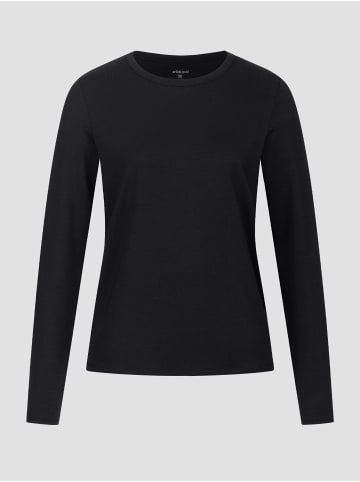 Erlich Textil  Erlich Textil lockeres Langarmshirt LIGHT TOUCH LONGSLEEVE in schwarz