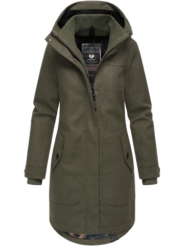 ragwear Wintermantel Jannisa Coat in Dark Olive