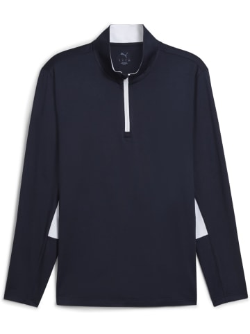 Puma T-Shirt "Pure 2.0 1/4 Zip" in Blau