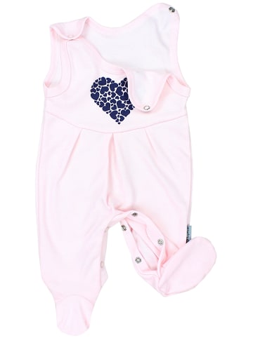 TupTam Baby Mädchen Strampler mit Fuß 3er Pack in rosa/blau