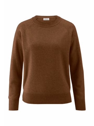 Hessnatur Hessnatur Strick Pullover Relaxed aus Cashmere mit Recycling-Anteil in bernsteinbraun