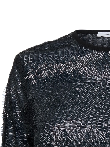 SAMSOE & SAMSOE Paillettenshirt Saruby in schwarz