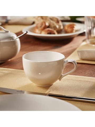 Villeroy & Boch 6er Set Kaffeetassen New Cottage Basic 150 ml weiß in weiß