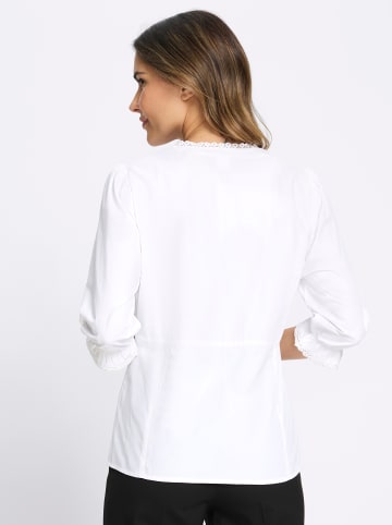 Sieh an! 3/4-Arm-Bluse in weiß