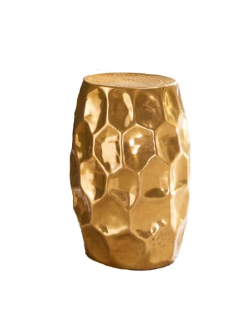KADIMA DESIGN Beistelltisch Modern | Oriental Design, Alu-Finish, Quality in Gold
