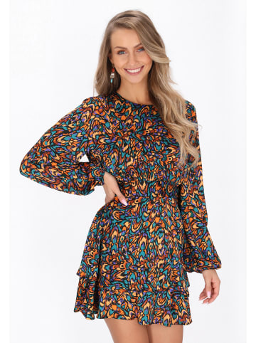 IZIA Women Dress in green multicolor