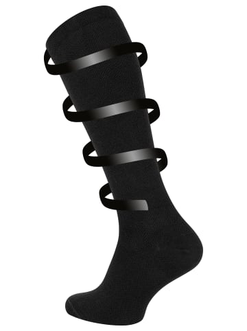 Cotton Prime® Stütz- und Reisekniestrümpfe Kompressionsstrümpfe in schwarz