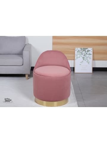 Kayoom Hocker Drehhocker Viktor in altrosa