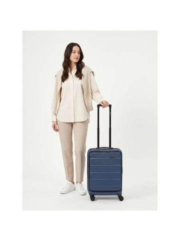 Franky Munich 4.0 4 Rollen Kabinentrolley 55 cm Laptopfach mit Dehnfalte dark blue dull