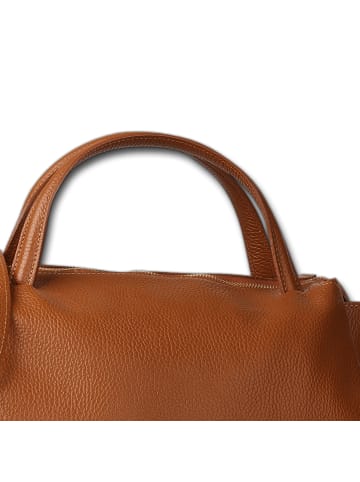 Toscanto Leder Handtasche Toscanto Tasche tan, hellbraun ca. 36cm