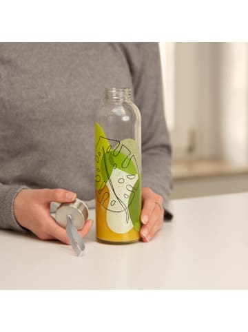 Geda Labels Trinkflasche Blätter in Grün - 500ml