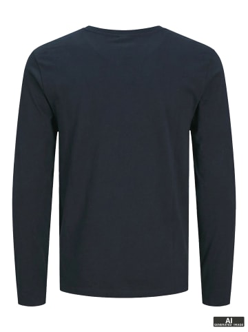 Jack & Jones Langarm-T-Shirt in Navy Blazer