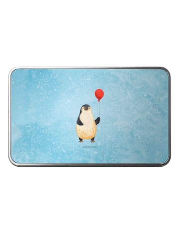 Mr. & Mrs. Panda Aufbewahrungsbox Pinguin Luftballon ohne Spruch in Eisblau