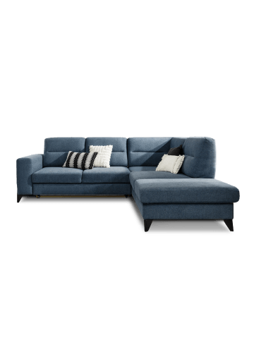 MF Design Cassada Recamiere Rechts in Blau -  (L) 237 x (B) 277 x (H) 100 cm