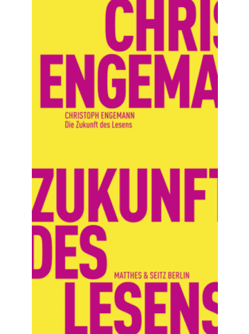 Matthes & Seitz Berlin Buch - Die Zukunft des Lesens