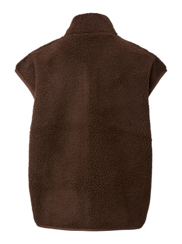Pieces Gilet in Hot Fudge