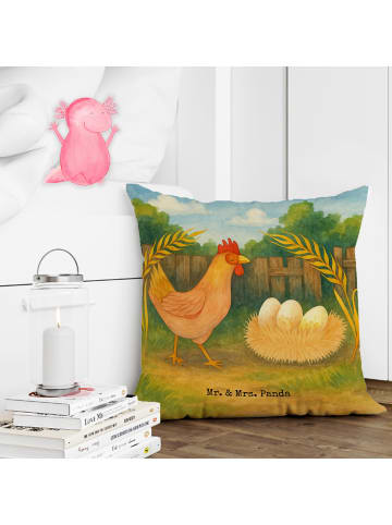 Mr. & Mrs. Panda couch kissen Huhn Stolz Design ohne Spruch in Weiß