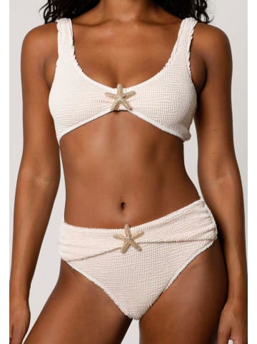 Moda Minx Bikinioberteil Starfish Scrunch Crop Top in Coconut