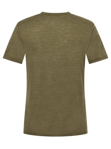 super.natural Merino T-Shirt in olivgrün