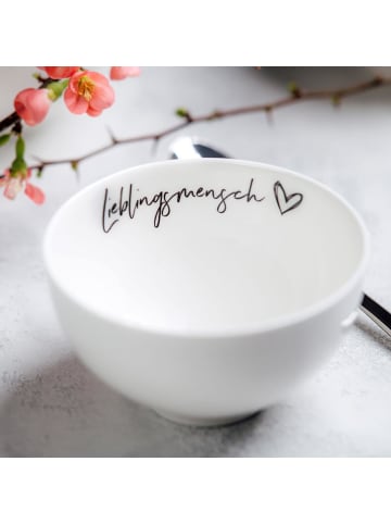 Villeroy & Boch Bol Lieblingsmensch Statement ø 13,8 cm weiß in weiß