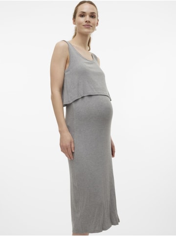 mama licious Kleid in Light Grey Melange